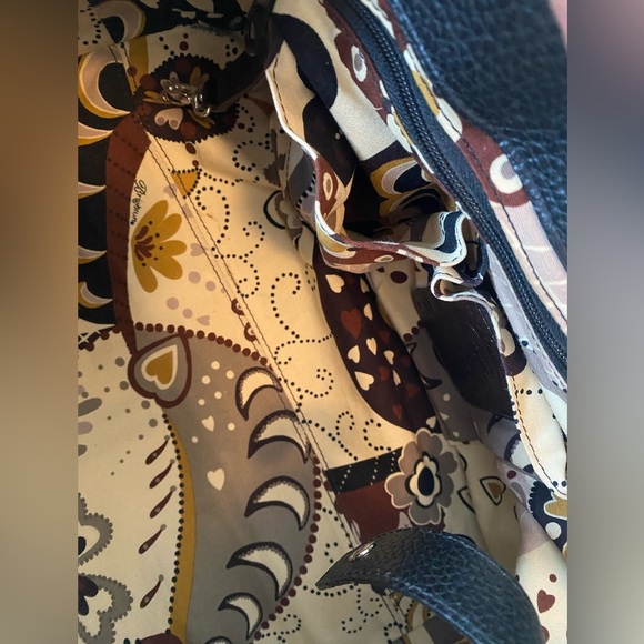 Brighton Croc and Pebbled Leather Satchel Style Handbag - Picture 11 of 13